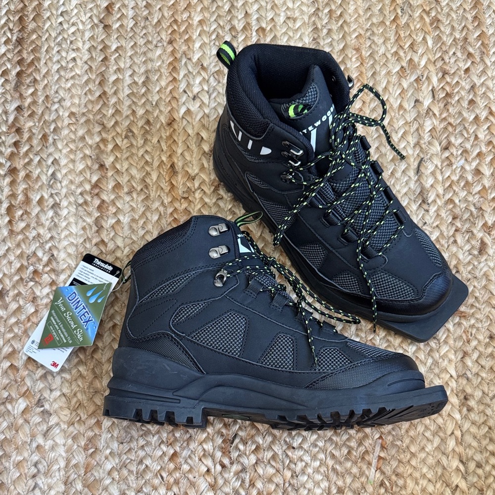Whitewoods 41 Cross Country Ski Boots Black Green New